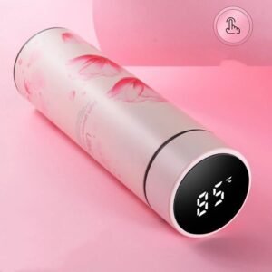 Temperature display 500ml Insulated Stainless Steel Water Bottle BPA-Free, Sports Water Bottle Great For Travel, 17oz, Double Wall Vacuum Insulated Bottle For Business, Luxury By Zoun