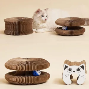 Kitty Kurlz Cat Toy, Marlene Kitty Kurlz, Kitty Curls Cat Toy, Magic Organ Cat Scratching Board Toy, Interactive Cat Ball Toy -Zoun