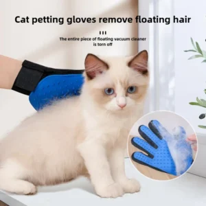 Upgraded Cat Grooming Glove Pet Cat Comb Bathing Brush for Cats Hair Removal Massage Brush Soft Bristles Pet Grooming Cleaning Supplies - By Zoun